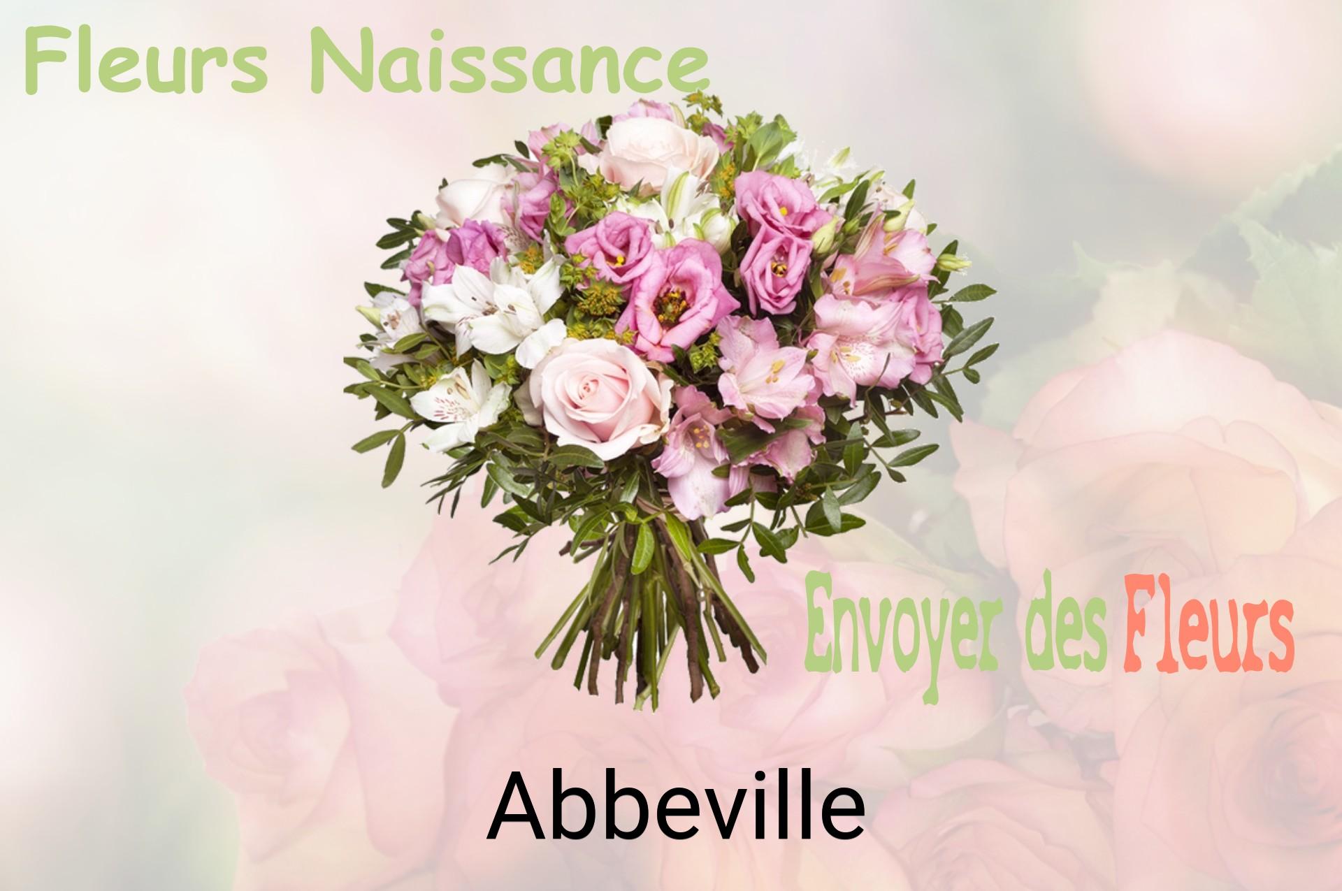 Bouquet de fleurs de naissance livré à Abbeville